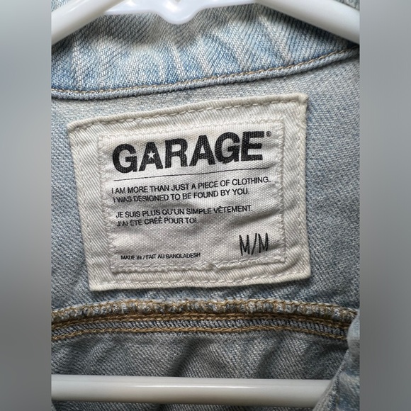 Garage light wash distressed denim jacket - Picture 2 of 4
